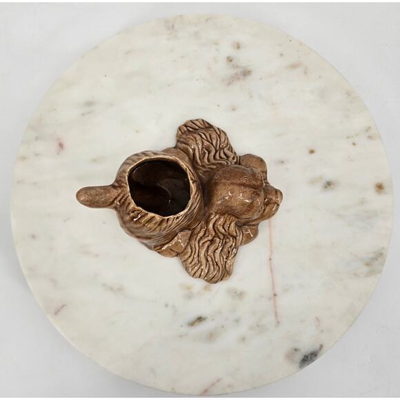 Unmarked Vintage Ceramic Dog Planter - Picture 6 of 7